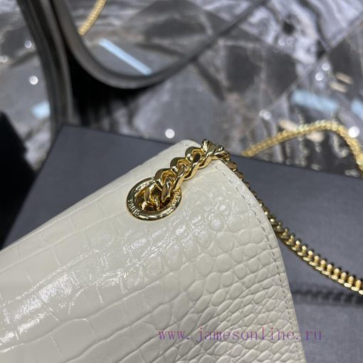 Yves Saint Laurent Bags KATE 20cm latest size, timeless style, classic crocodile embossed patternIrresistible super 5b25rozt - Image 7