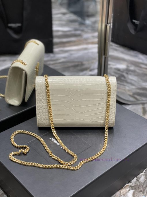 Yves Saint Laurent Bags KATE 20cm latest size, timeless style, classic crocodile embossed patternIrresistible super 5b25rozt - Image 9
