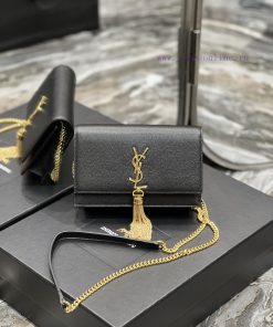 Yves Saint Laurent Bags 𝑲𝒂𝒕𝒆𝑴𝒐𝒏𝒐𝒈𝒓𝒂𝒎 _ Tassel chain bag, detachable shoulder strap for handbag, 6 card slots, 1 zipp bzq1ynfj