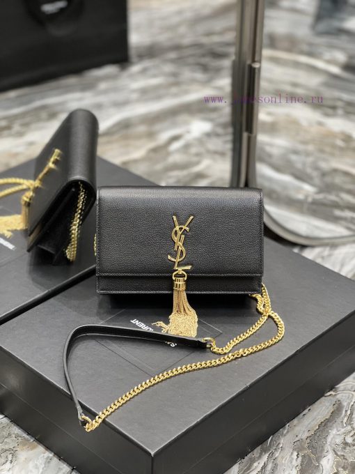 Yves Saint Laurent Bags 𝑲𝒂𝒕𝒆𝑴𝒐𝒏𝒐𝒈𝒓𝒂𝒎 _ Tassel chain bag, detachable shoulder strap for handbag, 6 card slots, 1 zipp bzq1ynfj
