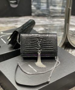 Yves Saint Laurent Bags 𝑲𝒂𝒕𝒆𝑴𝒐𝒏𝒐𝒈𝒓𝒂𝒎 _ Tassel chain bag with detachable shoulder strap for use as a handbag, 6 card pg48v6ux