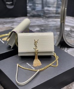 Yves Saint Laurent Bags 𝑲𝒂𝒕𝒆𝑴𝒐𝒏𝒐𝒈𝒓𝒂𝒎 _ Tassel chain bag with detachable shoulder strap for use as a handbag, 6 card iaoka6oj