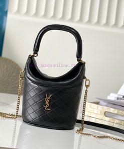 Yves Saint Laurent Bags High quality GABY MINI BUCKETThe newly launched wealth bucket bag in the Gaby series is real ehdu78o5