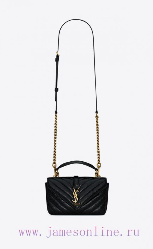 Yves Saint Laurent Bags Exquisite College Bright Surface Crack Mini Postman BagThe multifunctional item is equipped uld04pu0 - Image 2
