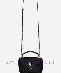 Yves Saint Laurent Bags Original boutique exclusiveCollege shiny cracked mini mailman bagThe multifunctional item is e580vtsx
