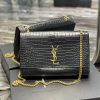 Yves Saint Laurent Bags 𝐊𝐚𝐭𝐞 _ Dual use suede&crocodile patternBuying one bag is equivalent to having two bags, grea jqnwsfcj