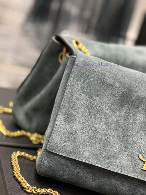 Yves Saint Laurent Bags 𝐊𝐚𝐭𝐞 _ Dual use suede&plain weave leatherBuying one bag is equivalent to having two bags, gr 40764wnm - Image 4