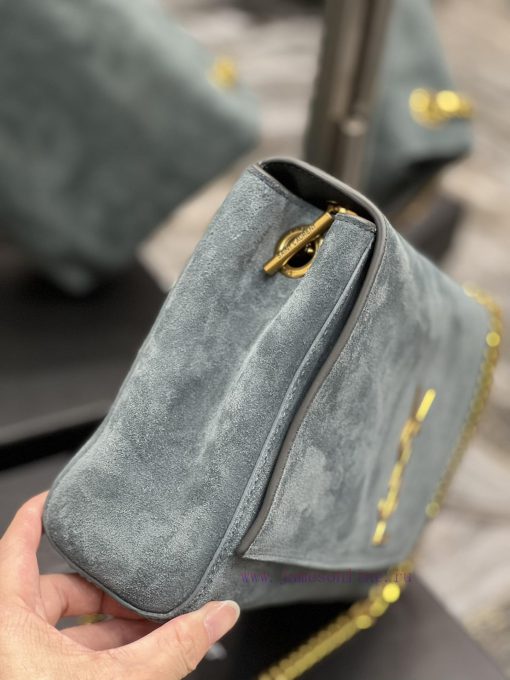 Yves Saint Laurent Bags 𝐊𝐚𝐭𝐞 _ Dual use suede&plain weave leatherBuying one bag is equivalent to having two bags, gr 40764wnm - Image 7