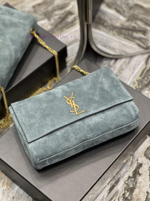 Yves Saint Laurent Bags 𝐊𝐚𝐭𝐞 _ Dual use suede&plain weave leatherBuying one bag is equivalent to having two bags, gr 40764wnm - Image 8