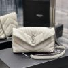 Yves Saint Laurent Bags White with silver buckle𝙇𝙤𝙪𝙡𝙤𝙪𝙋𝙛𝙛𝙚𝙧𝙢𝙞⼉𝙣𝙞 _ Mini crossbody bag is coming. The whole bag is ma 2jlafj4l
