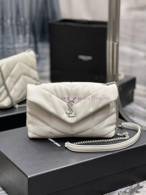 Yves Saint Laurent Bags White with silver buckle𝙇𝙤𝙪𝙡𝙤𝙪𝙋𝙛𝙛𝙚𝙧𝙢𝙞⼉𝙣𝙞 _ Mini crossbody bag is coming. The whole bag is ma 2jlafj4l - Image 2