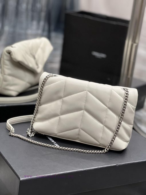 Yves Saint Laurent Bags White with silver buckle𝙇𝙤𝙪𝙡𝙤𝙪𝙋𝙛𝙛𝙚𝙧𝙢𝙞⼉𝙣𝙞 _ Mini crossbody bag is coming. The whole bag is ma 2jlafj4l - Image 7