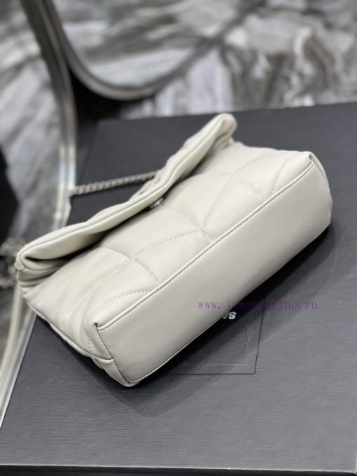 Yves Saint Laurent Bags White with silver buckle𝙇𝙤𝙪𝙡𝙤𝙪𝙋𝙛𝙛𝙚𝙧𝙢𝙞⼉𝙣𝙞 _ Mini crossbody bag is coming. The whole bag is ma 2jlafj4l - Image 8
