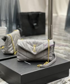 Yves Saint Laurent Bags Grey gold buckle𝙇𝙤𝙪𝙡𝙤𝙪𝙋𝙛𝙛𝙚𝙧𝙢𝙞⼉𝙣𝙞 _ Mini crossbody bag is coming. The whole bag is made of so ui4ascac