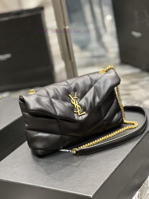Yves Saint Laurent Bags Black with gold buckle𝙇𝙤𝙪𝙡𝙤𝙪𝙋𝙛𝙛𝙚𝙧𝙢𝙞⼉𝙣𝙞 _ Mini crossbody bag is coming. The whole bag is made 7eaimv3c - Image 3