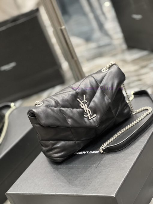 Yves Saint Laurent Bags Black with silver buckle𝙇𝙤𝙪𝙡𝙤𝙪𝙋𝙛𝙛𝙚𝙧𝙢𝙞⼉𝙣𝙞 _ Mini crossbody bag is coming. The whole bag is ma qobddnmn - Image 3