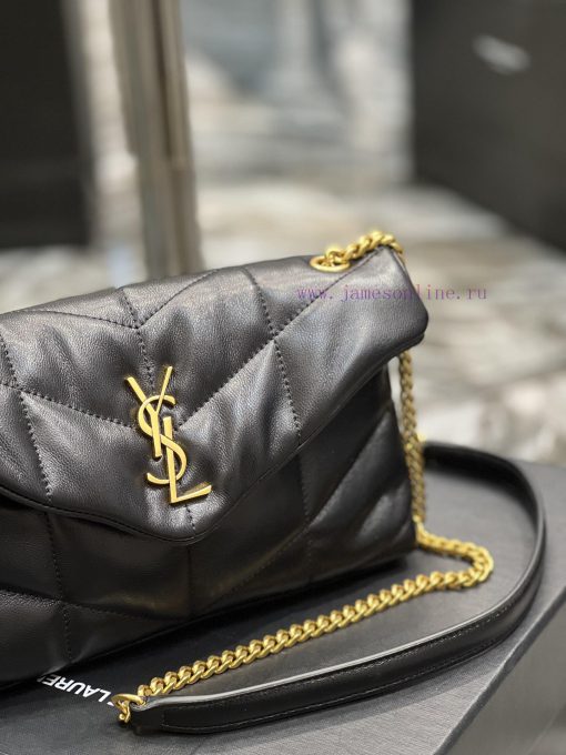 Yves Saint Laurent Bags Black with gold buckle𝙇𝙤𝙪𝙡𝙤𝙪𝙋𝙛𝙛𝙚𝙧𝙢𝙞⼉𝙣𝙞 _ Mini crossbody bag is coming. The whole bag is made 7eaimv3c - Image 5