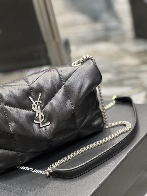 Yves Saint Laurent Bags Black with silver buckle𝙇𝙤𝙪𝙡𝙤𝙪𝙋𝙛𝙛𝙚𝙧𝙢𝙞⼉𝙣𝙞 _ Mini crossbody bag is coming. The whole bag is ma qobddnmn - Image 5