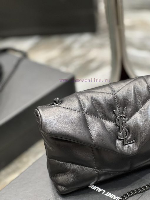 Yves Saint Laurent Bags Black with black buckle𝙇𝙤𝙪𝙡𝙤𝙪𝙋𝙛𝙛𝙚𝙧𝙢𝙞⼉𝙣𝙞 _ Mini crossbody bag is coming. The whole bag is mad vs1f4oqm - Image 5