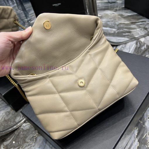 Yves Saint Laurent Bags Apricot color paired with gold buckle𝙇𝙤𝙪𝙡𝙤𝙪𝙋𝙛𝙛𝙚𝙧𝙢𝙞⼉𝙣𝙞 _ Mini crossbody bag is coming. The wh y11jc3tg - Image 9