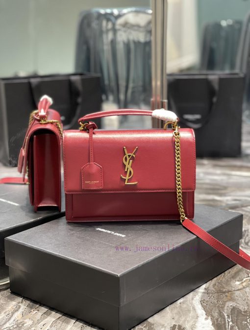 Yves Saint Laurent Bags 𝙉𝙚𝙬 𝙢𝙚𝙙𝙞𝙪𝙢 𝙨𝙪𝙣𝙨𝙚𝙩The Sunset bag is a new member of the Sunset family, with a newly designed k2w8dss8 - Image 2
