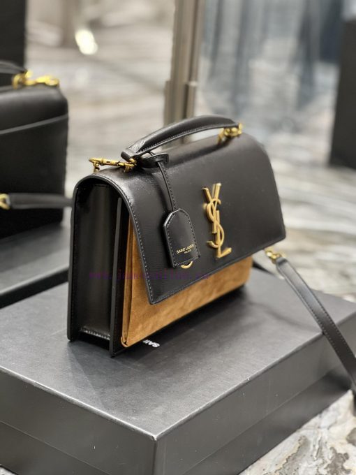 Yves Saint Laurent Bags 𝙉𝙚𝙬 𝙢𝙚𝙙𝙞𝙪𝙢 𝙨𝙪𝙣𝙨𝙚𝙩The Sunset bag is a new member of the Sunset family, with a newly designed qxpx4anw - Image 5