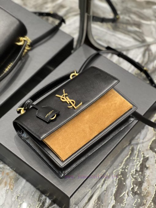Yves Saint Laurent Bags 𝙉𝙚𝙬 𝙢𝙚𝙙𝙞𝙪𝙢 𝙨𝙪𝙣𝙨𝙚𝙩The Sunset bag is a new member of the Sunset family, with a newly designed qxpx4anw - Image 7