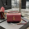 Yves Saint Laurent Bags 𝑺𝒖𝒏𝒔𝒆𝒕 𝑾𝒐𝒄 Wine red gold buckle toothpick pattern_Here comes the new sunset bag with toothp nl0t036f