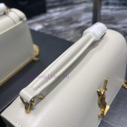 Yves Saint Laurent Bags 𝑺𝒖𝒏𝒔𝒆𝒕 𝑾𝒐𝒄 White gold buckle toothpick pattern_Here comes the new sunset bag with toothpick 0q1nn9y7 - Image 5