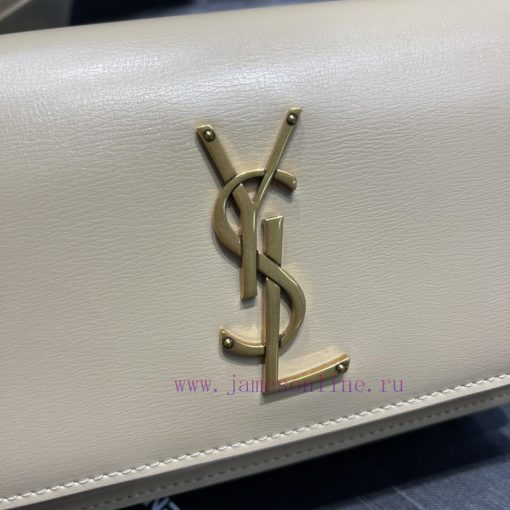 Yves Saint Laurent Bags 𝑺𝒖𝒏𝒔𝒆𝒕 𝑾𝒐𝒄 Apricot colored gold buckle toothpick pattern_Here comes the new sunset bag with 9kcak4g3 - Image 6