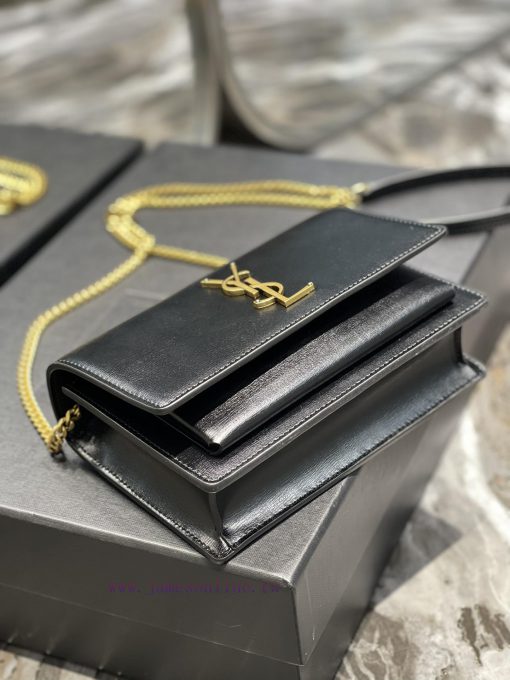 Yves Saint Laurent Bags 𝑺𝒖𝒏𝒔𝒆𝒕 𝑾𝒐𝒄 Black gold buckle toothpick pattern_Here comes the new sunset bag with toothpick 6aco4xza - Image 7
