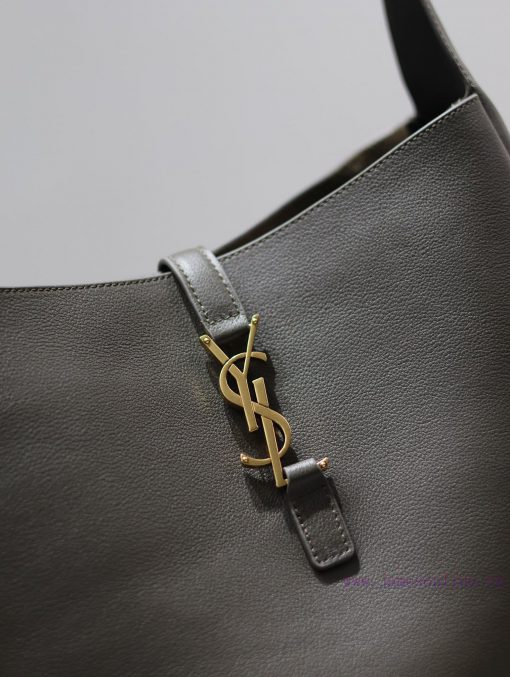 Yves Saint Laurent Bags Green_Excluding packagingLE 5A ̀ 7_ Large Smooth Leather Soft Handbag Large, Korean Star Sam dbkgn2pa - Image 5