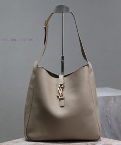 Yves Saint Laurent Bags Khaki color_Excluding packagingLE 5A ̀ 7_ Large Smooth Leather Soft Handbag Large, Korean St k7f9lccc