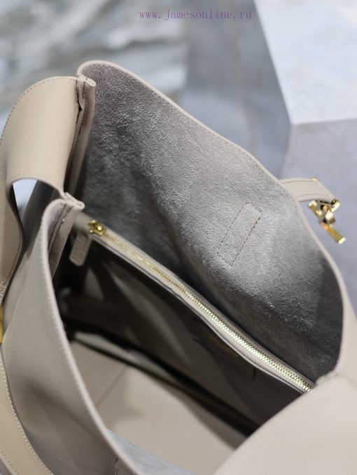 Yves Saint Laurent Bags Khaki color_Excluding packagingLE 5A ̀ 7_ Large Smooth Leather Soft Handbag Large, Korean St k7f9lccc - Image 6