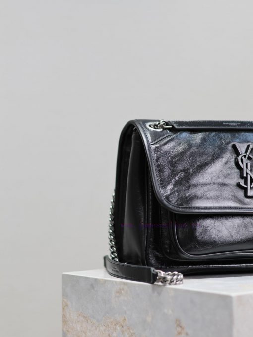 Yves Saint Laurent Bags Niki-28cm black oil wax leather newIt's not too cool at all. The bag has a beautiful shape w e7lf851s - Image 5