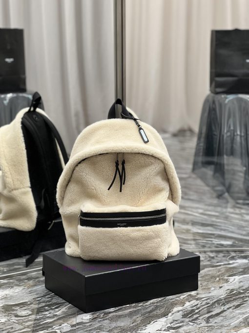 Yves Saint Laurent Bags The backpack has arrived - lamb woolThe feeling of autumn and winter is here~The fur and fur h8btybh8 - Image 2