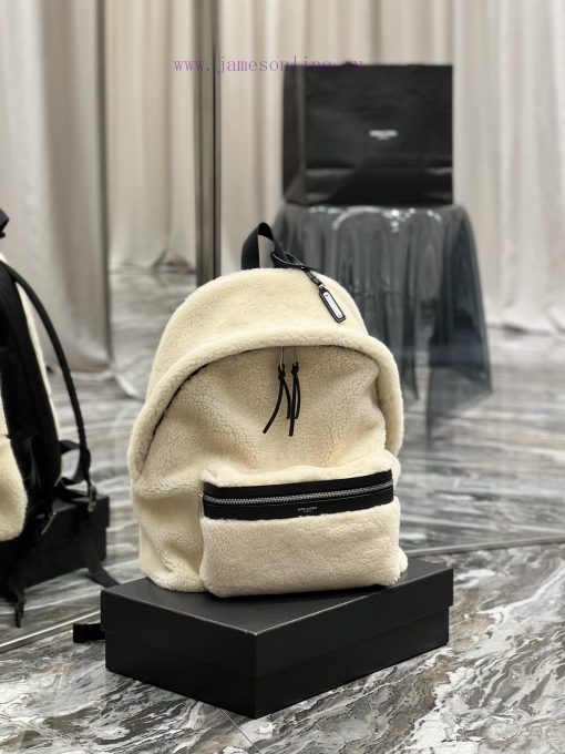 Yves Saint Laurent Bags The backpack has arrived - lamb woolThe feeling of autumn and winter is here~The fur and fur h8btybh8 - Image 3
