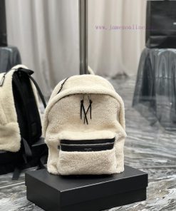 Yves Saint Laurent Bags Backpack arrived _ Small lamb woolThe feeling of autumn and winter is here~The fur and fur a 9e5slix7