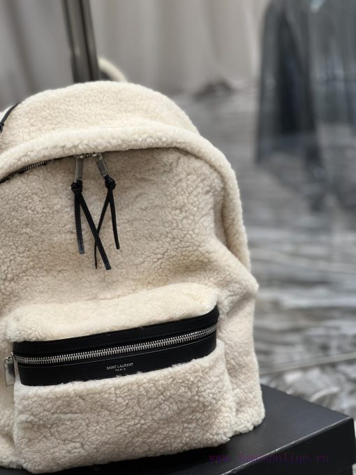 Yves Saint Laurent Bags Backpack arrived _ Small lamb woolThe feeling of autumn and winter is here~The fur and fur a 9e5slix7 - Image 3