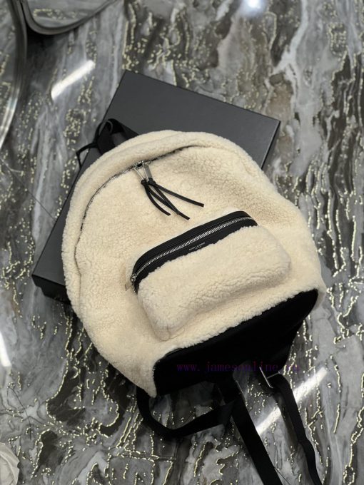 Yves Saint Laurent Bags Backpack arrived _ Small lamb woolThe feeling of autumn and winter is here~The fur and fur a 9e5slix7 - Image 9