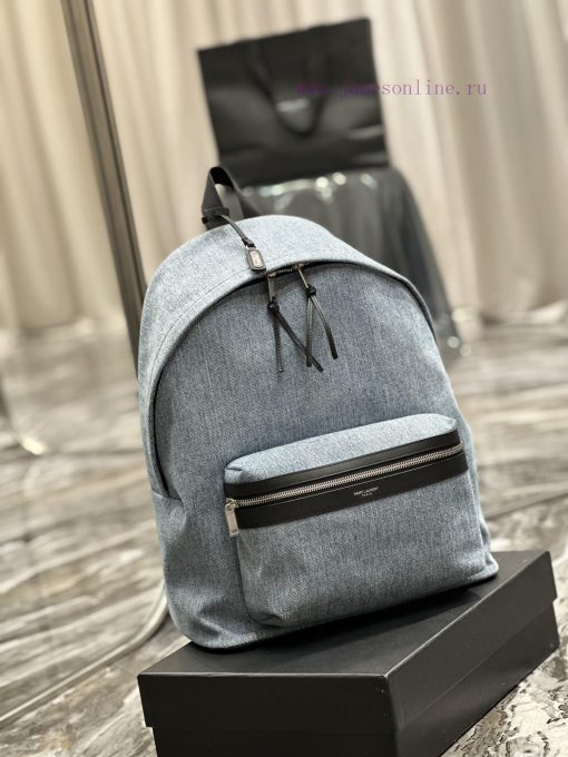 Yves Saint Laurent Bags Backpack Arrived _ Washed denim with leatherThis backpack is specially crafted with exquisit dfu0mc6g - Image 3