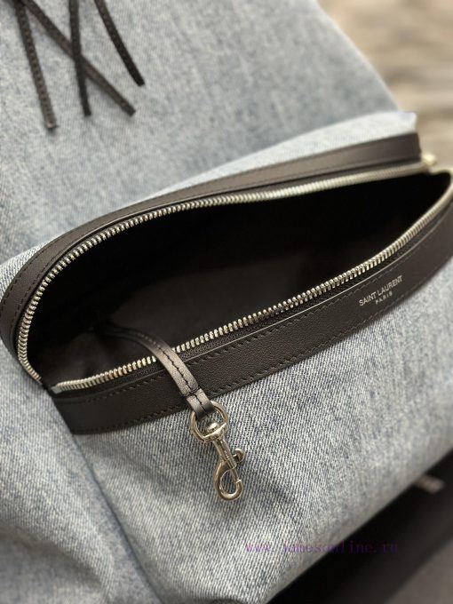 Yves Saint Laurent Bags Backpack Arrived _ Washed denim with leatherThis backpack is specially crafted with exquisit dfu0mc6g - Image 8