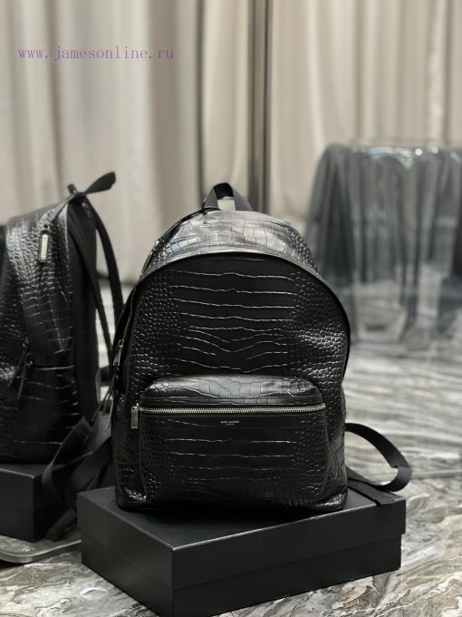 Yves Saint Laurent Bags Backpack Arrived _ Crocodile Pattern Leather StyleThis backpack is specially crafted with ex x7fwqdl0 - Image 2