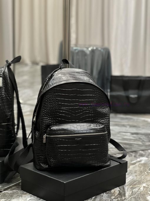 Yves Saint Laurent Bags Backpack Arrived _ Crocodile Pattern Leather StyleThis backpack is specially crafted with ex x7fwqdl0 - Image 3