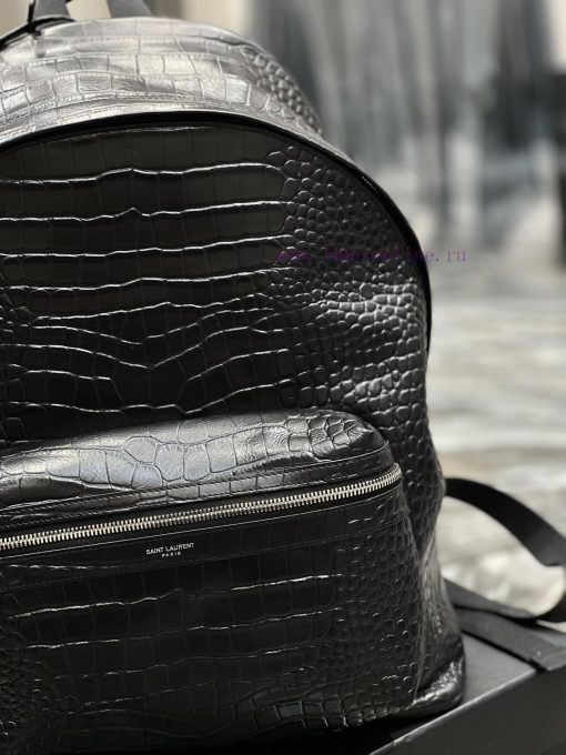 Yves Saint Laurent Bags Backpack Arrived _ Crocodile Pattern Leather StyleThis backpack is specially crafted with ex x7fwqdl0 - Image 5