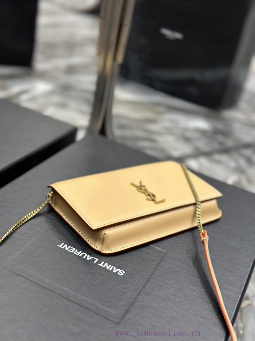 Yves Saint Laurent Bags MONOGRAM Apricot Plain with Gold BucklePhone Holder Mini Bag_For the current super popular t h9mefu7c - Image 7