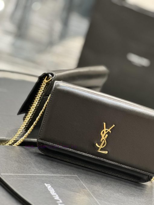 Yves Saint Laurent Bags MONOGRAM Black Hand Rubbing Pattern with Gold BucklePhone Holder Mini Bag_For the current su bf15u2rt - Image 6