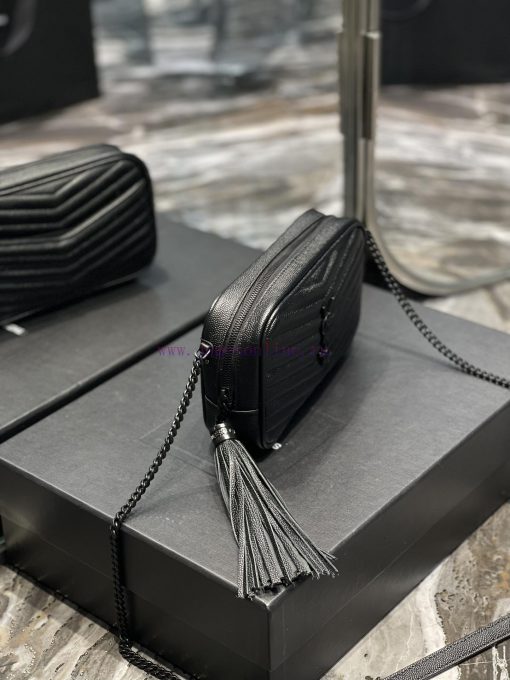 Yves Saint Laurent Bags Black buckle_Top class imported cowhide camera bag, ZP open mold printing, to be identical, uepc3n1q - Image 4