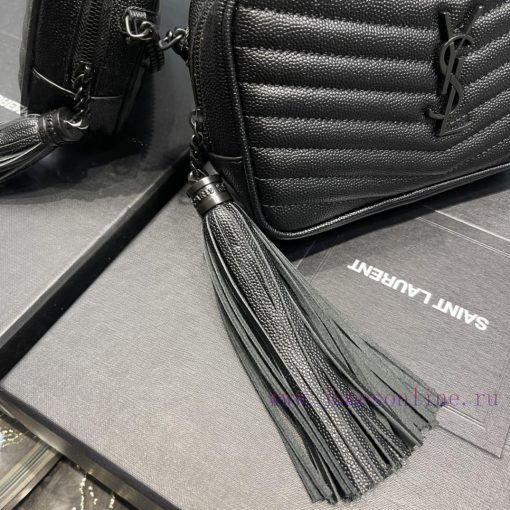 Yves Saint Laurent Bags Black buckle_Top class imported cowhide camera bag, ZP open mold printing, to be identical, uepc3n1q - Image 6