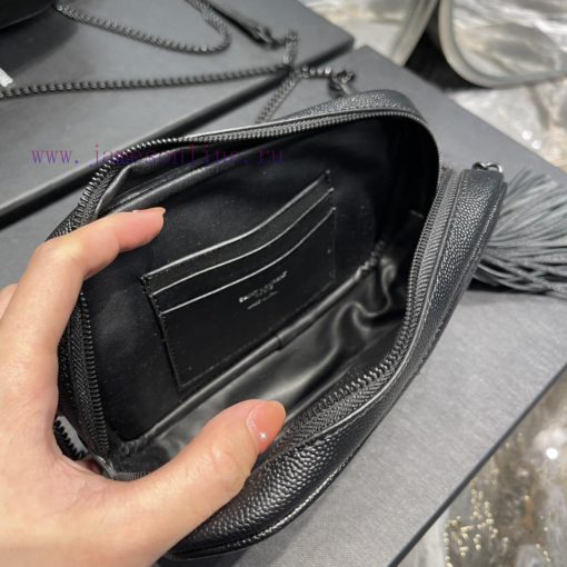 Yves Saint Laurent Bags Black buckle_Top class imported cowhide camera bag, ZP open mold printing, to be identical, uepc3n1q - Image 10